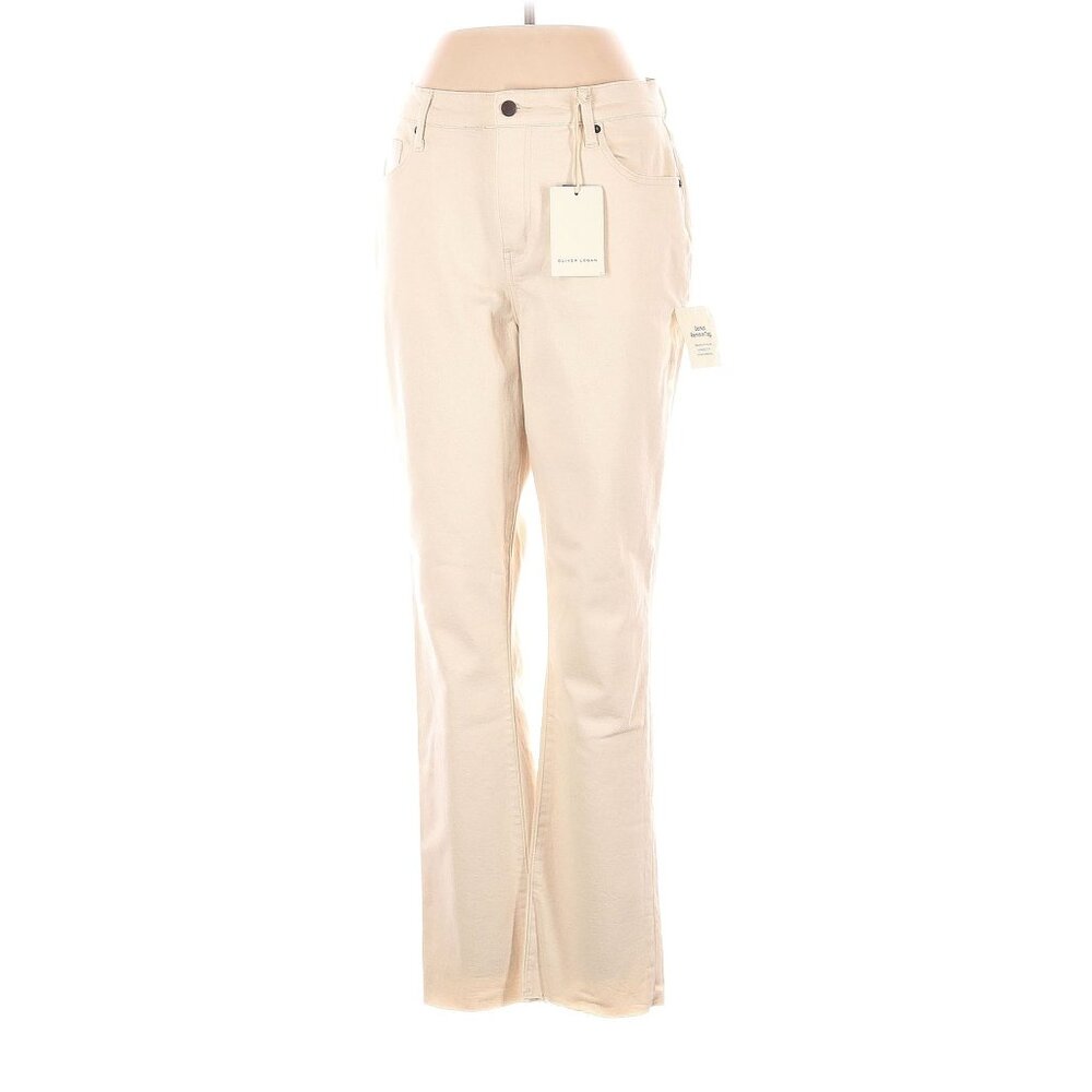 Oliver Logan High Rise relaxed tapered white Jeans Women Size 31